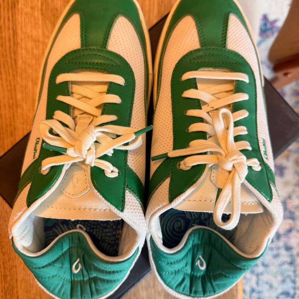 OluKai Kīlea Sneakers | Women’s US 10 / EU 40 | White & Bamboo - Picture 6 of 7